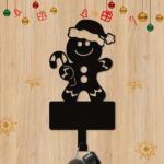 CIFbuy™ 2 pcs Gingerbread Man Metal Key Hooks Christmas Themed Wall Decor (TikTok, temu pick-up service) - Image 3