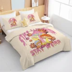Weird Mushroom Comforter Set Twin - Soft Pink and Red Mushroom Bedding Set with Flower 3 Piece Aesthetic Mushroom Bed Set for Kids Boys Girls (Twin, Yellow) - Image 2