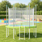 14FT Green Trampoline Spring Pad – No Pole Holes, Reinforced Waterproof Tear Resistant Edges, All Weather Safety Accessory Only trampoline replacement mat - Image 6