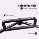 Black Hex Bar Solid Steel Sleeve 1000lbs Weight Capacity Trap Bar Deadlift Bar with Knurled Handles, for Bodybuilding Training, Squats, Deadlifts, Shrugs Power Pulls - Image 6