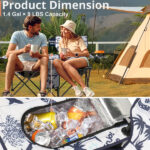 Portable Outdoor 2-Seat Folding Chair with Removable Sun Umbrella Coconut Tree - Image 4