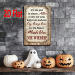 CIFbuy 1pc German Inspirational Text Wooden Wall Plaque, 7.87*11.81 Inch" Inch Weatherproof Rust, 2D Flat Unframed Sign For Home Dec PlaikTok, PlaikTok, t Self-pickup Logiopics - Image 4