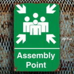 CIFbuy Green Emergency Assembly Point Sign 8x12, Wall Art With Arrow & Figure, Metal Safety Indicator For Home Offi ikTok, ikTok, Self-rockup Logiopffi Figure - Image 3