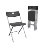 Resin Seat & Back Folding Chair, Black, 4-Pack (Shipment from Walmart)