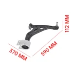 Front Lower Right Control Arm and Ball Joint Assembly Fits for Chevrolet Equinox GMC Terrain 1.5L L4 2018-2023 Black 1Pc - Image 4