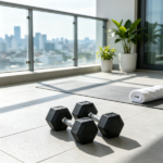 Hex Rubber Dumbbell Set – No-Roll Hexagonal End Construction for Strength Training - Image 4