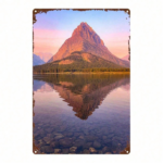 CIFbuy Mountain Lake Reflection Metal Sign, 8x12 Inch Decorative Wall Art, Durable Metal Plaque Painting For Bedroom Kitchen Home Decor TikTok, TikTok, Self-pickup Logiopics - Image 8