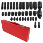 35PCS 1/2" Deep Impact Socket Set Drive 6 Point Metric Garage Tool 8 - 32mm - Image 6