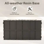 200 Gallon Outdoor Storage Deck Box Waterproof, Large Patio Storage Bin for Outside Cushions, Throw Pillows, Garden Tools, Lockable (Dark Brown) - Image 2
