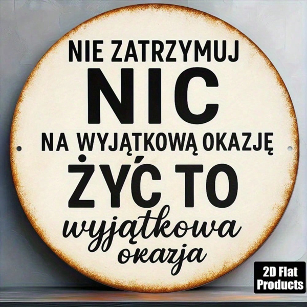 7e73a8ee-4bfb-4892-a863-7cbe61c26f6a.png CIFbuy 1pc French Phrase Metal Wall Plaque, 8-Inch Round Aluminum Sign "Life's Art" Vintage French Decor, Black Beige Antique Wall Art TikTok, TikTok, Self-pickup Logiopics - Image 1