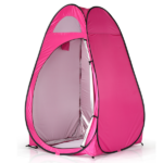 Portable Outdoor Pop-up Toilet Dressing Fitting Room Privacy Shelter Tent Pink - Image 2