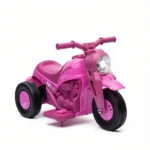 Pink 6V Kids 3-Wheel Electric Ride On Motorcycle: Bubble Car with LED Headlight, Music Function for Children Outdoor Play - Image 2