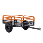 1500LBS Capacity 15 Cubic Feet Dump Cart Trailer, Heavy Duty Tow Behind Hauling & Dumping Wagon for ATV, UTV, Lawn Tractor and Garden Use - Image 3