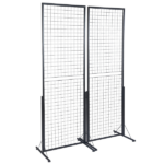 2-Pack 24"x67" Commercial Grid Wall Display with T-Base Stand - Double-Sided Wire Panel System for Retail Stores, Craft Fairs & Trade Shows (Includes Hooks & Clips) - Image 10