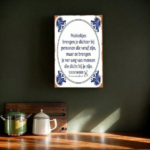 CIFbuy VintagePro 2D Flat Iron Metal Sign Vintage Dutch" Proverb Wall Plaque, English Translation Rustic Frame Dutch Slogan Decor Vintage DuikTok, Vintage DuikTok, t Self-pickup Logiopics - Image 3