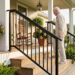 Handrails for Outdoor Steps Fits 5 to 6 Steps - Image 10