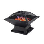 Modernisation Square BBQ Grill Outdoor Heater Garden Outdoor Fireplace Portable Fire Pit Contracted Barbecue Brazier Wood Stove