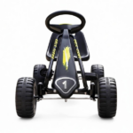 Black 3-6 Years Kids Pedal Go Kart – Outdoor Racer Ride On Car, Adjustable Seat with Backrest, Boys Girls Universal - Image 2