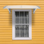 Same Code 26750828 HT-100 x 80 Household Application Door & Window Rain Cover Eaves Canopy White & Gray Bracket - Image 22