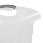 (2 pack) Extra Large 2.7 Bushel Plastic Laundry Basket with 2 Carry Handles, White, Adult (Shipment from Walmart) - Image 4