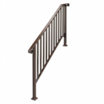 Outdoor 4 Level Iron Handrail Copper