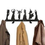 CIFbuy Dance Design Metal Wall Rack Women's Clothing Key Storage Decor (TikTok, temu pick-up service) - Image 4