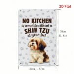 CIFbuy Shih Tzu Vintage Metal Plaque Sign, 2D Flat Print Fun Pet Wall Art, Decorative Tin Sign For Home Bedroom Office Cafe Garage Indo TikTok, TikTok, Self-pickup Logiopics - Image 8