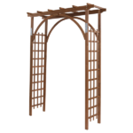 [Same Code 43529880]Beautiful And Practical Garden Arch Dark Brown - Image 10
