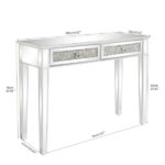 106*38*76cm Modern Mirror Two-Pump Computer Table Silver - Image 10
