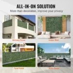 96"x72" Artificial Faux Ivy Leaf Fence Screen for Exterior Garden, Yard, Balcony, Patio (Shipment from Walmart) - Image 4
