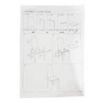 4pcs Elegant Assembled Stripping Texture High Backrest Dining Chairs Black Replace encoding 13028198-18410366 - Image 108