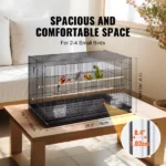 30" Bird Enclosure, Durable Metal Cage for Small Parrots, Budgies, Lovebirds, and Canaries, Includes Mobile Stand and Tray (Shipment from Walmart) - Image 5