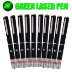 10 PCS Small Laser Pointer Pen 532nm Green Light Visible Beam 1mW For conference presentation(US Logistics only For USPS.TK/TMEU only For self-pickup)