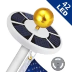 Portable LED Work Solar Light with Stepless Brightness Job Site Battery Rechargeable LED Floor Light for Emergency Worklight for Hurricane Daily Gift - Image 6