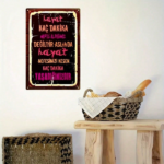 CIFbuy Vintage Metal Tin Wall Art 8x12 Inch, Multilingual Motivational Quote Sign, Waterproof Rustproof 2D Flat Decor For Home Office TikTok, TikTok, ce Self-pickup Logiopics - Image 4