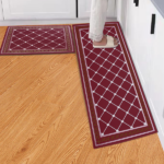 2pcs super absorbent bathroom mats - quick-drying anti-slip floor mats, soft and comfortable bathroom rugs, suitable for bathrooms, shower rooms, laundries, bedrooms, living rooms, door mats, kitchen mats - Image 2