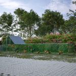 26'Lx6.7'Wx6.6' ft Large Metal Chicken Coop, Walk-in Chicken Run, Galvanized Wire Poultry Chicken Hen Pen Cage, Rabbits Duck Cages with Waterproof and Anti-Ultraviolet Cover for Outside - Image 13