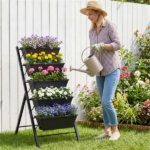 5-Tier Vertical Raised Garden Bed with Removable Planter Boxes & Drip Trays - Image 6