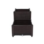 2Pcs Free Splicing Injection Planting Box Brown - Image 8
