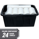 (6 pack)27 Gallon Large Storage Bin with Snap Lid, Black and Red, Heavy Duty Plastic Storage Container (Shipment from Walmart) - Image 2