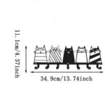 CIFbuy Top - Notch Cute Cat Decorative Hook. The 7 - Hooks Key Hook Rack That Transforms into a High - Quality Modern Wall - Mounted Coat Rack.Wall Sculptures.(TikTok/temu self-pickup orders) - Image 4