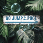 CIFbuy Vintage Aluminum Sign Jump Into The Pool UV Printed Metal Plaque Home Garage Cafe Restaurant Bar Waterproof Dustproof Decor (TikTok, temu pick-up service) - Image 5