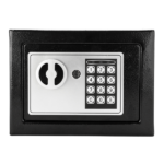 Mini Wall-in Style Electronic Code Metal Steel Box Safe Case 17EF Black - Image 55