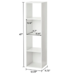 4 Cube Vertical Storage Organizer, White(Shipment from Walmart) - Image 4