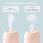 Portable Mini Humidifier, 220ml,Small Cool Mist Humidifier, USB Personal Desktop Humidifier For Bedroom Travel Office Home - Image 6