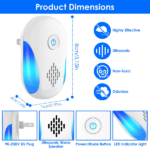 6 Pack Ultrasonic Pest Repeller, Operation Pest Wide Coverage Dual-Frequency Pest Control for Home Apartment Hotel Office Kitchen - Image 10