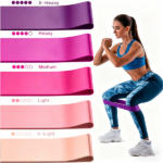 Set of 5 Resistance Exercise Loop Bands Fitness Yoga Resistance Band TPE Pink (US Logistics only For USPS.TK/TMEU only For self-pickup) - Image 10