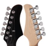 Lightning Style Electric Guitar with Power Cord/Strap/Bag/Plectrums Black & Dark Blue - Image 14