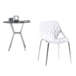 4pcs Bird's Nest Style Lounge Chair White - Image 14