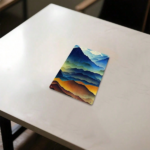 CIFbuy 1pc 2D Flat Metal Wall Art Watercolor Mountain Landscape Minimalist Home Decor 12x8 Inch Bedroom Office Hanging Sign TikTok, TikTok, Self-pickup Logiopics - Image 7